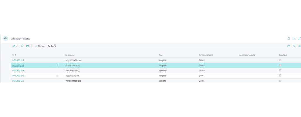 App Tempo Zero Intrasta Plus per Microsoft Business Central: Lista Report | BusinessCentralApp